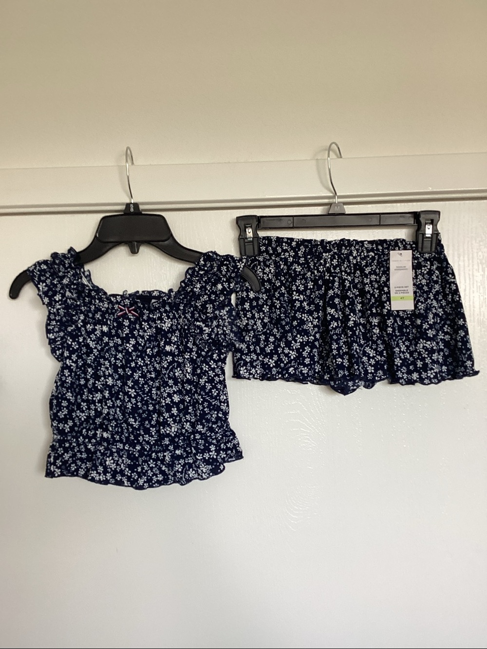 Tommy Hilfiger Navy Floral 2 Pc Tank & Skirt Set